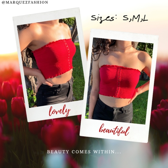 Tops - Ariana Crop Top Sizes: S,M,L